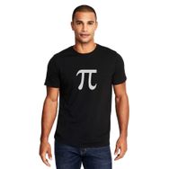 Qivi Pi Black Logo Baskılı Siyah Erkek Örme T-shirt