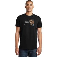 Qivi Prison Break Baskılı Siyah Erkek Örme T-shirt