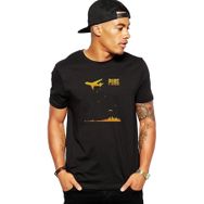 Qivi Pubg 98 Alive Baskılı Siyah Erkek Örme T-shirt