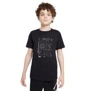 Qivi Pubg Envanter Baskılı Siyah Unisex Çocuk T-shirt