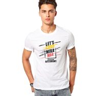 Qivi Pubg Miramar Baskılı Beyaz Erkek T-shirt