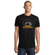 Qivi Pubg Playerunknown's Baskılı Siyah Erkek Örme T-shirt