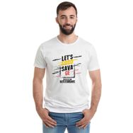 Qivi Pubg Savage Baskılı Beyaz Erkek T-shirt