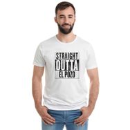 Qivi Pubg Straıght Outta El Pozo Baskılı Beyaz Erkek T-shirt