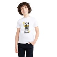 Qivi Pubg Winner Winner Baskılı Unisex Çocuk Beyaz T-shirt