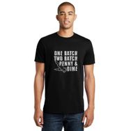 Qivi Punisher One Batch Two Batch Baskılı Siyah Erkek Örme T-shirt