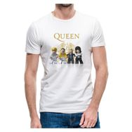 Qivi Queen Lego Baskılı Beyaz Erkek T-shirt