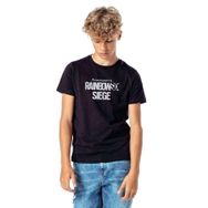 Qivi Rainbowsix Baskılı Siyah Unisex Çocuk T-shirt
