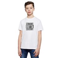 Qivi RF0483-COCTS Baskılı Unisex Çocuk Beyaz T-shirt