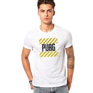 Qivi RF0490-ERKTS Pubg Baskılı Beyaz Örme Erkek T-shirt