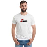 Qivi RF0552-ERKTS Tiktok Baskılı Beyaz Örme Erkek T-shirt