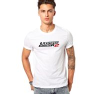 Qivi RF0574-ERKTS UFC Ultimate Fighting Championship Baskılı Beyaz Örme Erkek T-shirt