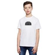 Qivi RF0606-COCTS Baskılı Unisex Çocuk Beyaz T-shirt