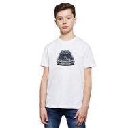 Qivi RF0645-COCTS Baskılı Beyaz Unisex Çocuk T-shirt
