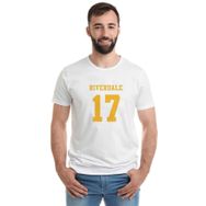 Qivi Riverdale 17 Baskılı Beyaz Erkek T-shirt