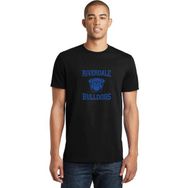 Qivi Riverdale Bulldogs Logo Baskılı Siyah Erkek Örme T-shirt