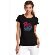 Qivi Riverdale Pop's Chock'lit Shoppe Baskılı Siyah Örme Kadın T-shirt