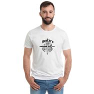 Qivi S Baskılı Beyaz Erkek T-shirt