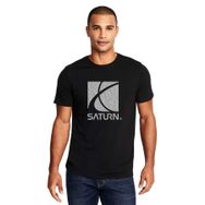 Qivi Saturn Baskılı Beyaz Erkek Örme T-shirt