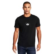 Qivi Satürn Of Space Baskılı Siyah Erkek Örme T-shirt