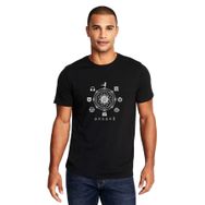 Qivi Sense 8 I Am Also A We Minimalist Symbols Baskılı Siyah Erkek Örme T-shirt