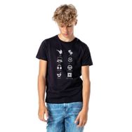 Qivi Sense 8 Minimalist Symbols Name Baskılı Unisex Çocuk Siyah T-shirt
