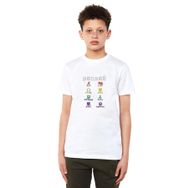 Qivi Sense 8 Minimalist Symbols Name Colour Baskılı Unisex Çocuk Beyaz T-shirt