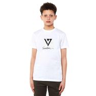 Qivi Seventeen Baskılı Unisex Çocuk Beyaz T-shirt