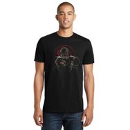 Qivi SFK0204ERKTS Mortal Kombat Scorpion Fatality Baskılı Siyah Örme Erkek T-shirt