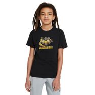 Qivi SFK0237-COCTS Baskılı Unisex Çocuk Siyah T-shirt