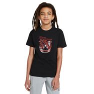 Qivi SFK0323-COCTS Baskılı Unisex Çocuk Siyah T-shirt