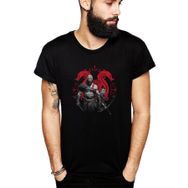 Qivi SFK0475ERKTS Baskılı Siyah Örme Erkek T-shirt