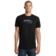 Qivi SFK0483ERKTS Blue Supra Baskılı Siyah Örme Erkek T-shirt