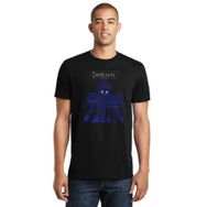 Qivi SFK0495ERKTS Death Note Baskılı Siyah Örme Erkek T-shirt