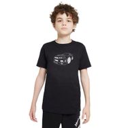 Qivi SFK0530-COCTS Baskılı Unisex Çocuk Siyah T-shirt