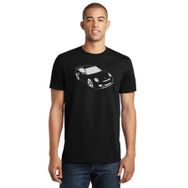Qivi SFK0540ERKTS Porsche Baskılı Siyah Örme Erkek T-shirt