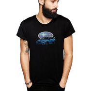Qivi SFK0553ERKTS Baskılı Siyah Örme Erkek T-shirt