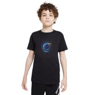 Qivi SFK0608-COCTS Renkli Dünya Baskılı Unisex Çocuk Siyah Sweatshirt