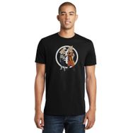 Qivi SFK0618ERKTS Anime Dragon Ball Baskılı Siyah Örme Erkek T-shirt