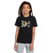 Qivi SFK0631-COCTS Baskılı Unisex Çocuk Siyah T-shirt