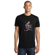 Qivi SFK0654ERKTS Anime One Punch Man Baskılı Siyah Örme Erkek T-shirt