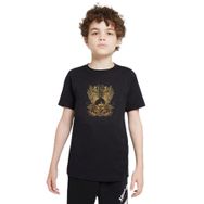 Qivi SFK0772-COCTS Baskılı Unisex Çocuk Siyah T-shirt