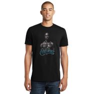 Qivi SFK0792ERKTS 2pac West Coast Baskılı Siyah Örme Erkek T-shirt