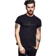 Qivi SFK0848ERKTS Game of Thrones Kılıç Baskılı Siyah Örme Erkek T-shirt
