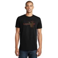 Qivi SFK0912ERKTS Walking Dead Baskılı Siyah Erkek Örme T-shirt