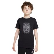 Qivi SFK2390KDNTS Zeppelın Icarus Wıng Metal Baskılı Siyah Örme Kadın T-shirt