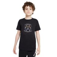 Qivi SFK2403ERKTS Naruto Amoled Baskılı Siyah Örme Erkek T-shirt