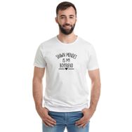 Qivi Shawn Mendes is My Boyfriend Baskılı Beyaz Erkek T-shirt