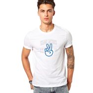 Qivi Shawn Mendes Peace 1998 Baskılı Beyaz Erkek T-shirt