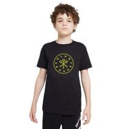 Qivi Silhouette Colony House Baskılı Unisex Çocuk Siyah T-shirt